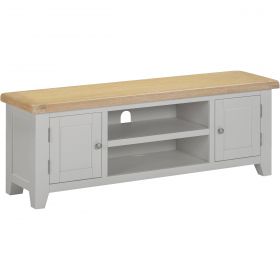 Wembury Dining Grey & Oak 2 Door TV Unit