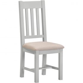Wembury Dining Grey & Oak Slatted Dining Chair