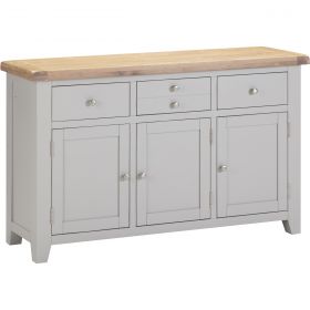 Wembury Dining Grey & Oak 3 Door 3 Drawer Sideboard