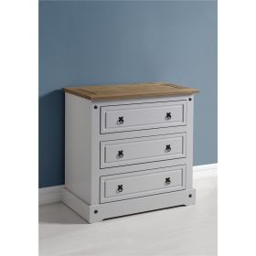 Waxed Pine Grey Painted Bedroom 2 Door Wardrobe Furniture At Big