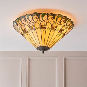 Bfs Tiffany Lights Kellaton 2lt Flush