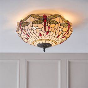 Bfs Tiffany Lights Dittisham beige 2lt Flush