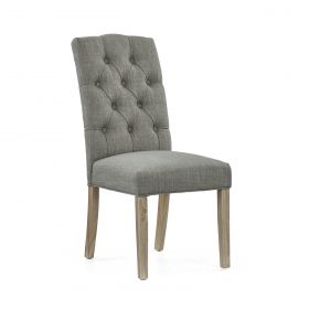 Somerset Dining Chelsea Chair - Grey Kd  - White Wash Leg