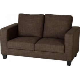 Cameron Sofas 2 Seater - Brown Fabric