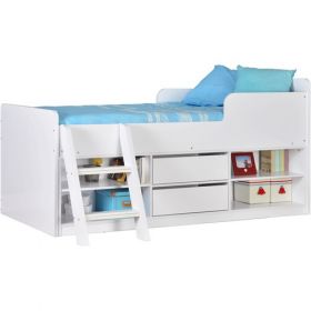 Denver Low Sleeper With Storage White