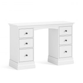 Hayle Bedroom Double Pedestal Dressing Table