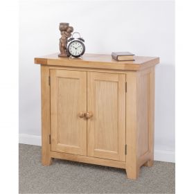 Chunky Oak Dining Small Cabinet with 2 Doors