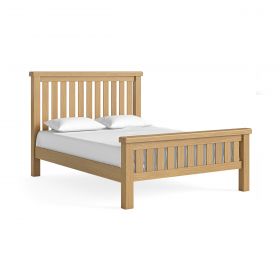 Cambridge bedroom 5'0" Slatted Bed Frame With High Foot End