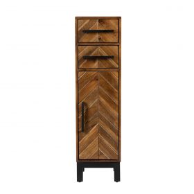 Surat Mango 1 Door 2 Drawer Tall Cabinet