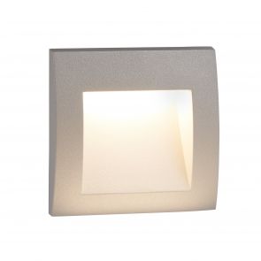 Bfs Lighting Ankle Outdoor Wall Light - Grey Aluminium & Frosted Glass