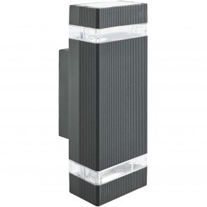 Bfs Lighting Sheffield LED Outdoor Wall Light-Black & Glass Diffuser,IP44
