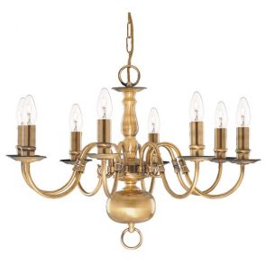  8 Light Ceiling, Antique Brass BPOSL120