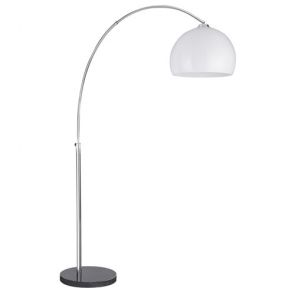  Floor Lamp - 1 Light Cc/White Shade Blk Base BPOSL125