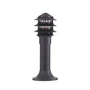  Outdoor Posts Lamp/Bollards & Black Pagoda 45cm Aluminium BPOSL148