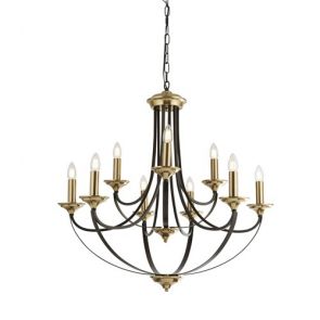  9 Light Pendant, Dark Bronze & Brown BPOSL340