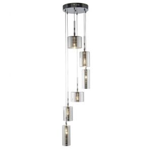  6 Light Multi Drop Pendant, Chrome BPOSL356