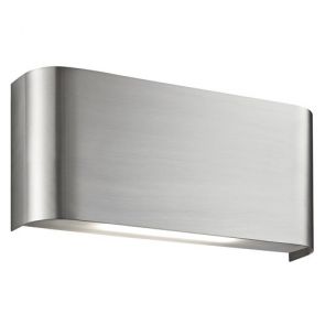  Wall Light Led 2lt 10w Satin Silver Up/Downlight BPOSL358