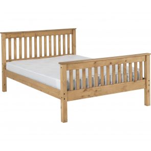 Newquay 4'6 Double Waxed Pine Bed Frame HFE
