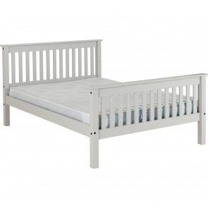 Newquay 4'6 Double Grey Bed Frame HFE