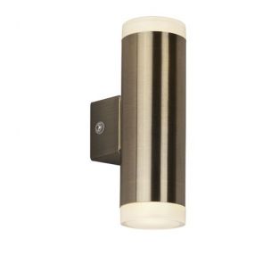  Led Outdoor 2lt & Porch Wall Light, Antique Brass BPOSL382