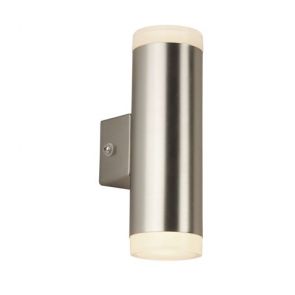  Led Outdoor 2lt & Porch Wall Light, Satin Silver BPOSL383