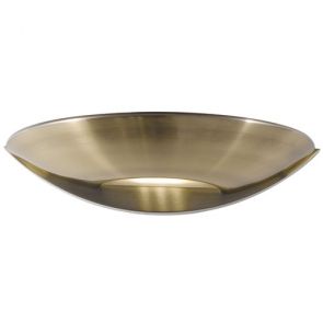  Wall Bracket Led Uplight, Antique Brass, Frosted Glass BPOSL404