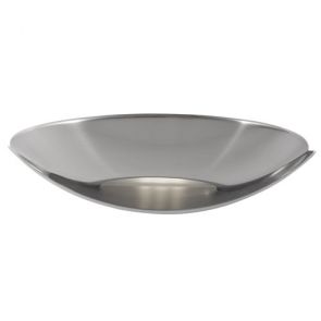  Wall Bracket Led Uplight, Satin Silver, Frosted Glass BPOSL406