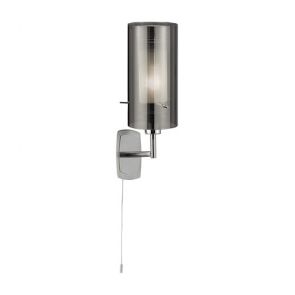  1 Light Wall Bracket With Smokey Outer/Frosted Inner Glass Shades BPOSL418