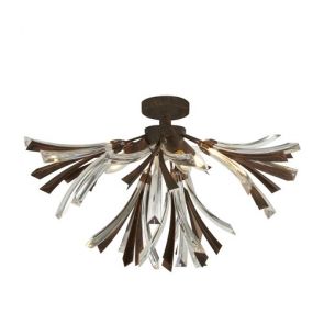  3 Light Pendant, Bronze/Clear BPOSL474