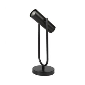  1 Light Cylinder Shade Table Lamp, Matt Black BPOSL508
