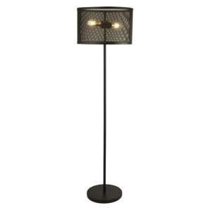  2 Light Floor Lamp, Matt Black BPOSL523