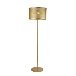  2 Light Floor Lamp, Matt Gold BPOSL524
