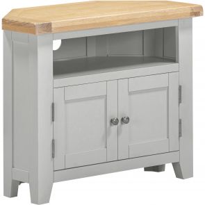 Wembury Dining Grey & Oak Corner TV Unit