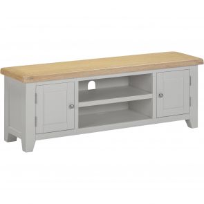 Wembury Dining Grey & Oak 2 Door TV Unit