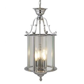  Lantern 25cm Chrome 3lt Bevelled Glass BPOSL548
