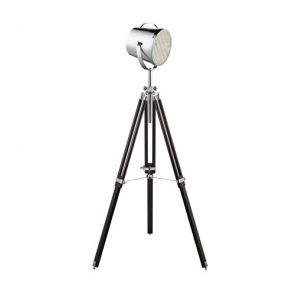  Adjustable Stage Light- Floor Lamp - Chrome Shade/Black Base BPOSL036