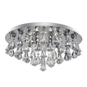  6 Light Chrome Xtal Ftg - G9 BPOSL620