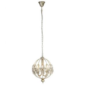  4 Light Champagne Gold Pendant With Crystal Detail BPOSL665