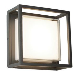 Outdoor Led Square, Dark Grey, Opal White/Clear Diffuser Wb/Flush BPOSL686