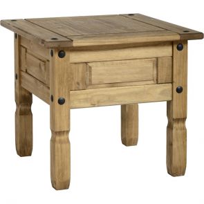 Waxed Pine Dining Lamp Table
