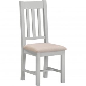 Wembury Dining Grey & Oak Slatted Dining Chair
