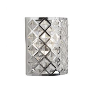  1 Light Wall Light Chrome With Crystal Glass BPOSL711