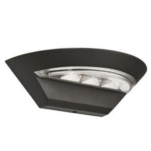  Led Outdoor Semi-Circle Wall Bracket - Dark Grey BPOSL869
