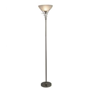  Uplighter - Ss Scroll Fs/Acid Glass BPOSL888