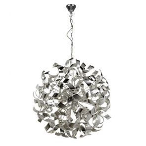  6 Light Pendant, Metal, Chrome BPOSL955