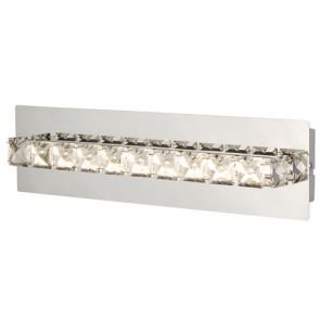  Led Wall Bracket, Clear Crystal, Chrome BPOSL996
