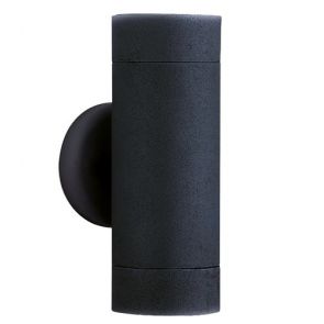  Led Outdoor & Porch (Gu10 Led) Wall Light - 2lt Black BPOSL998
