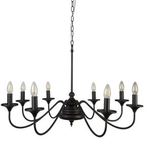  Large 8lt Ceiling, Matt Black BPOSL1015