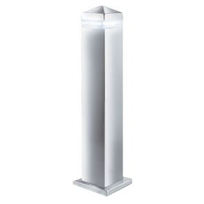  Led Outdoor Post - 45cm Satin Silver Square - 16 Leds BPOSL1174