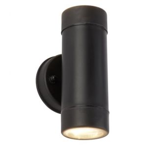  Led Outdoor 2lt Cylinder Pp Wall Bracket, Black BPOSL1217